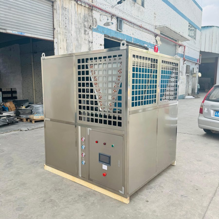 2T commercial cube ice machine with plate system